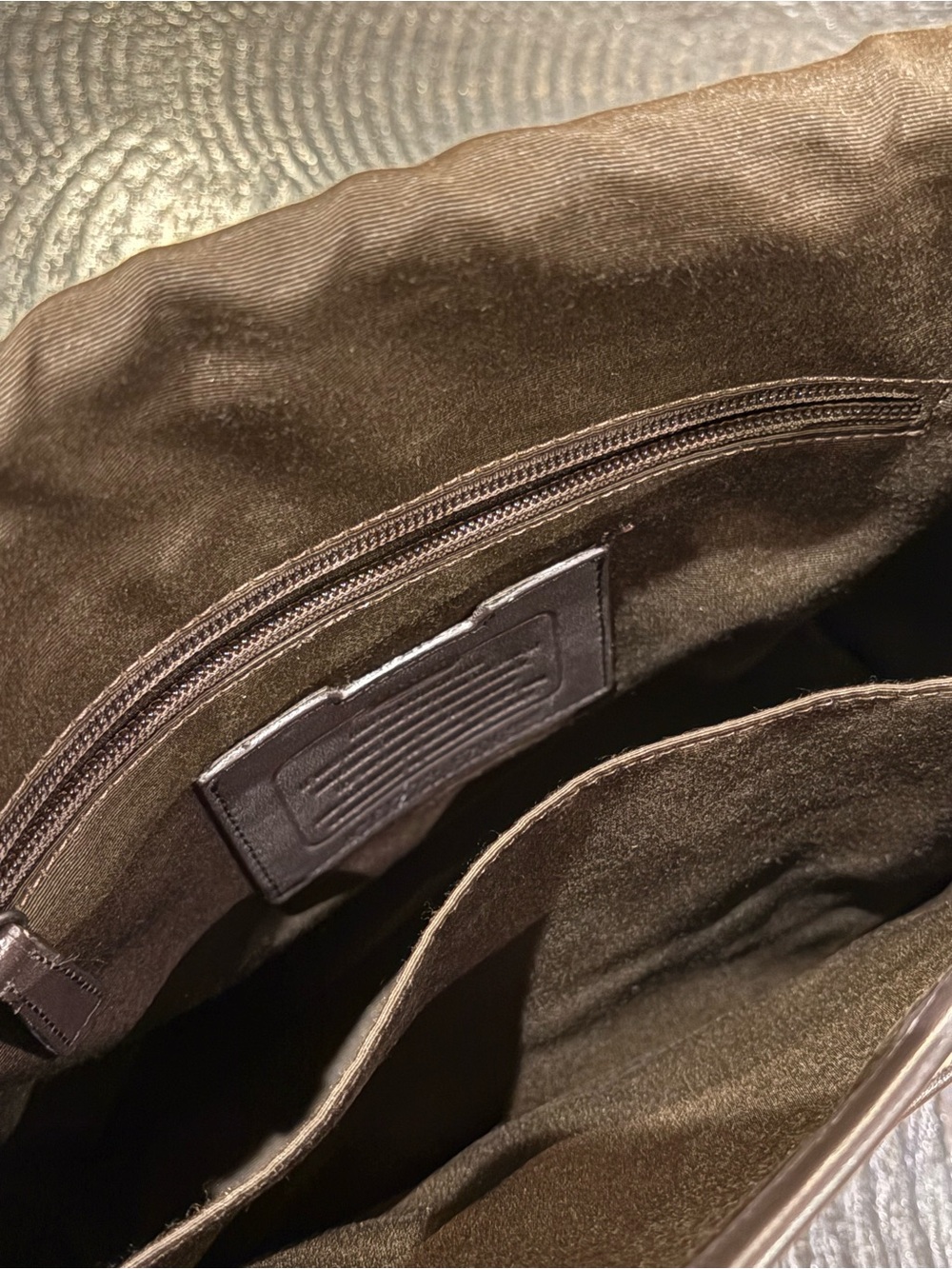 Coach Canvas Crossbody Messenger in Beige and Brown - Picture 9 of 9